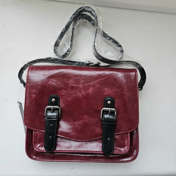 Shiraleah Bags Shiraleah Harper Crossbody Satchel Berry Nwt Poshmark